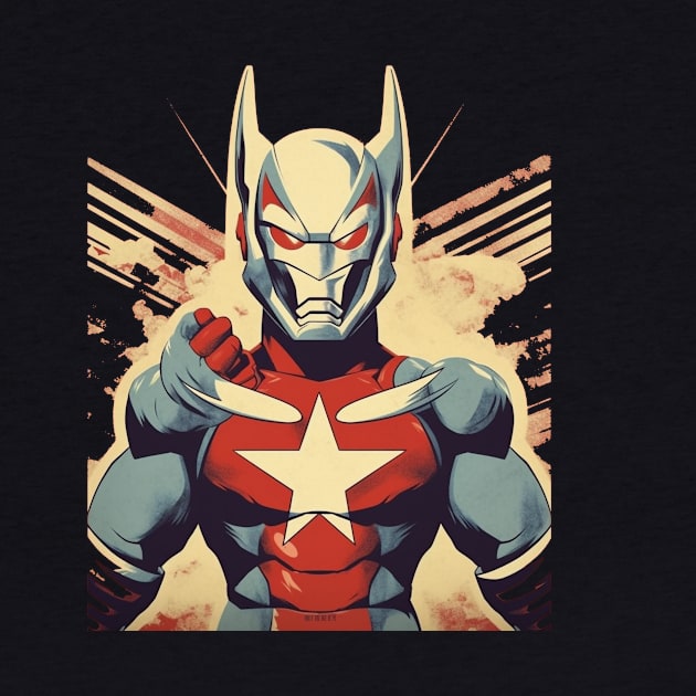 Ultraman Strong Super Hero Propaganda Retro by TOKEBI